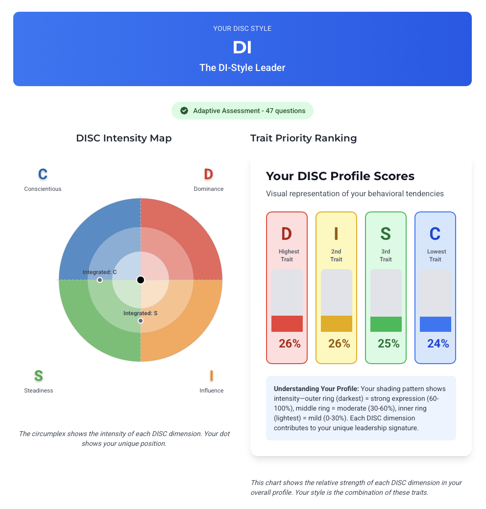 DISC Intensity Map & Profile Scores example